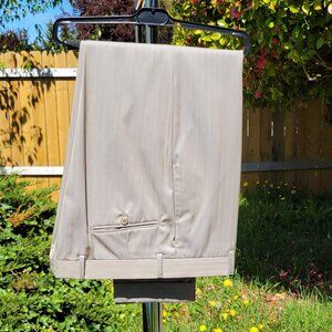 Joseph Abboud Collection Tan Herringbone Dress Pants